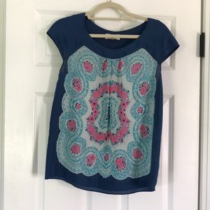Anthropology silk top